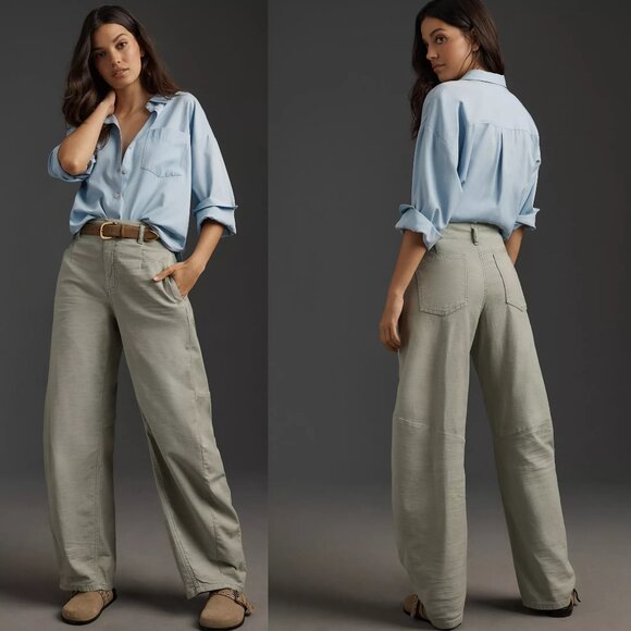 Anthropologie The Vintage Bow Full-Length Pants by Pilcro 29 new with tag - Picture 1 of 4